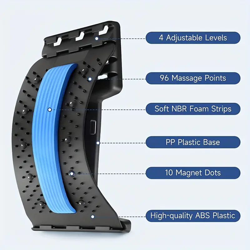 Civière de support lombaire pour massage du dos, planche vertébrale, muscle inférieur et supérieur, instituts oto pour hernie discale - الصورة 9