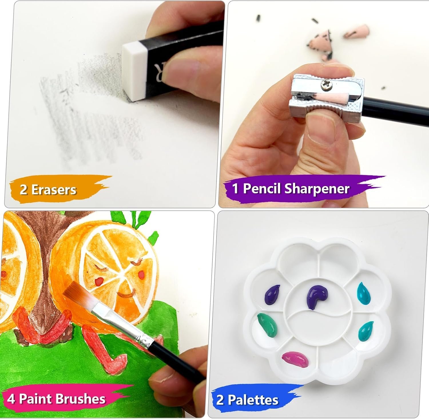 Coffret d'Art Deluxe 144 Pièces avec Mallette Portable - علبة أدوات الرسم والتلوين الفاخرة 144 قطعة داخل حقيبة - الصورة 2