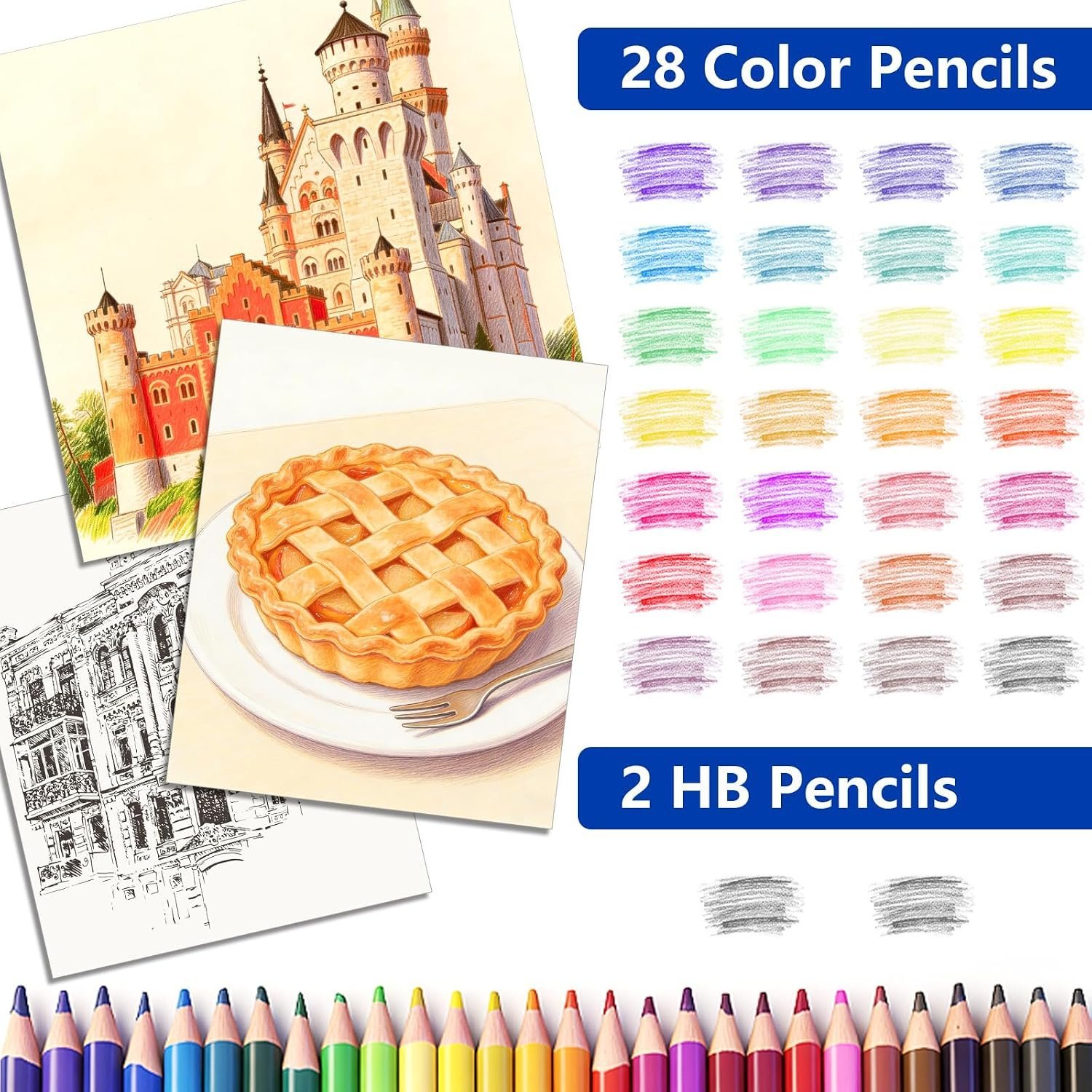 Coffret d'Art Deluxe 144 Pièces avec Mallette Portable - علبة أدوات الرسم والتلوين الفاخرة 144 قطعة داخل حقيبة - الصورة 5