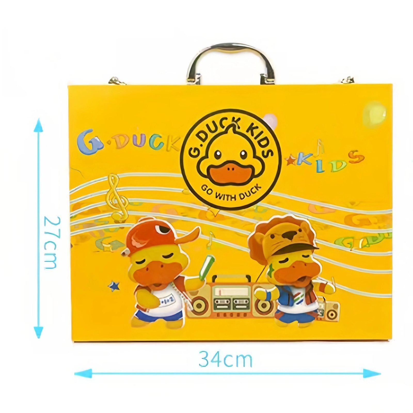 Coffret d'Art Peinture et Coloriage pour Enfants Mallette Canard Jaune - علبة أدوات الرسم والتلوين للأطفال مع حقيبة - الصورة 8