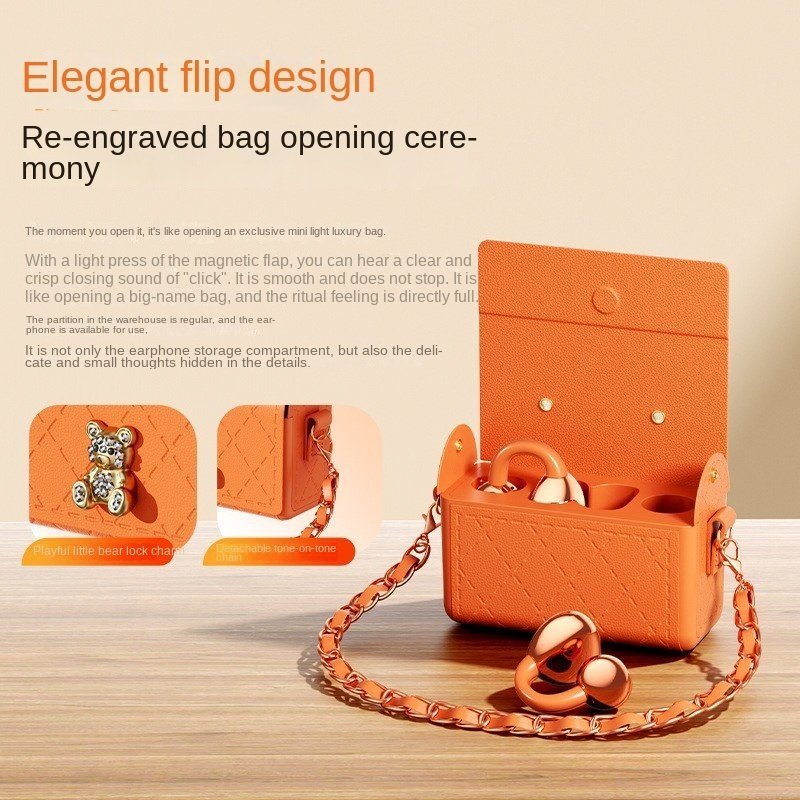 ⁦Écouteurs Sans Fil Bluetooth TWS Q69 Design Mini Sac à Main Clip Ear Clip-On - سماعة بلوتوث لاسلكية بتصميم علبة حقيبة فاخرة⁩ - الصورة ⁦11⁩