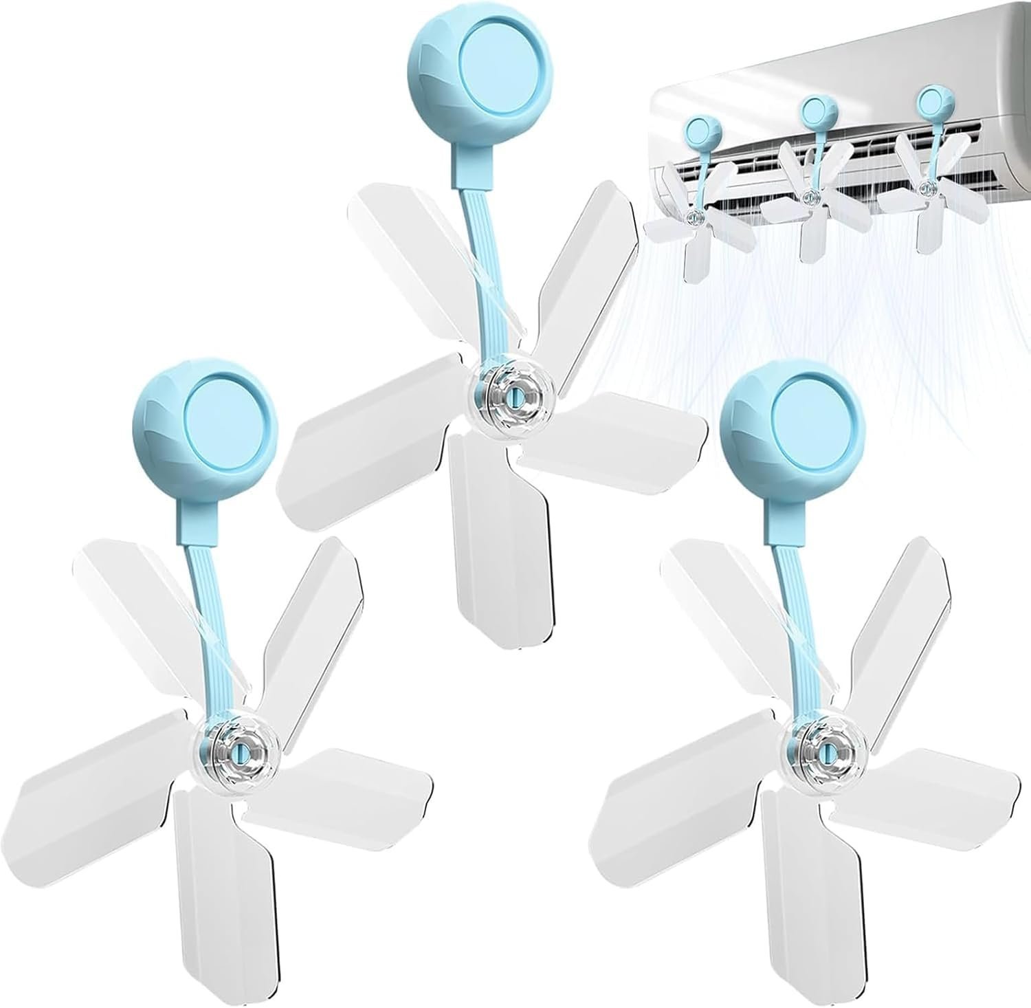 ⁦Déflévecteur d'Air pour Climatiseur Réglable à 360° - Anti-Souffle Direct Pack 3Pcs - موجّه هواء المكيف القابل للتعديل لمنع الهواء المباشر⁩ - الصورة ⁦5⁩