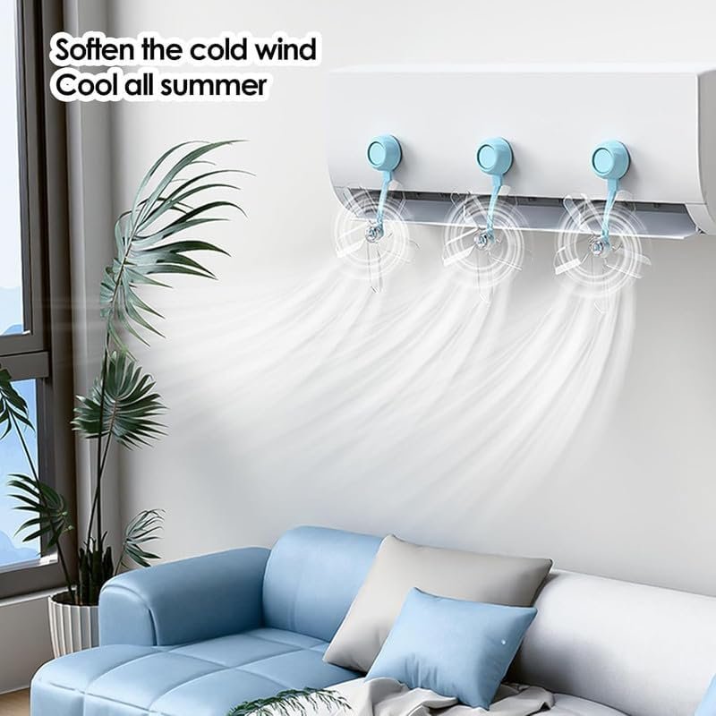 ⁦Déflévecteur d'Air pour Climatiseur Réglable à 360° - Anti-Souffle Direct Pack 3Pcs - موجّه هواء المكيف القابل للتعديل لمنع الهواء المباشر⁩ - الصورة ⁦8⁩