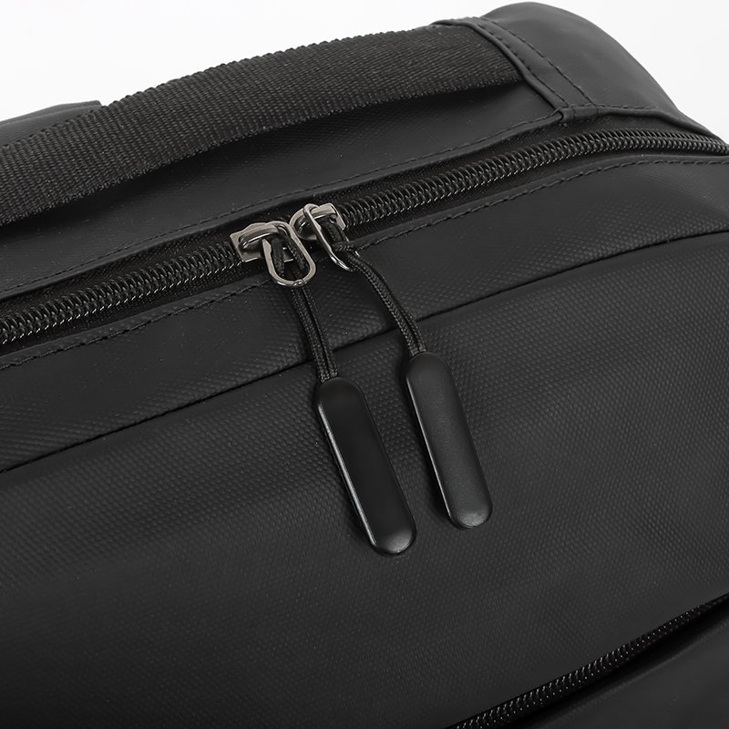 Ensemble 3 PCS sac a dos Élégant et Imperméable pour Homme Avec Port USB Noir Mat-02 - طقم حقائب رجالية أنيقة 3 في 1 مع منفذ شحن - الصورة 3