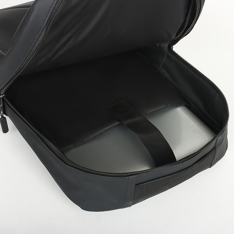 Ensemble 3 PCS sac a dos Élégant et Imperméable pour Homme Avec Port USB Noir Mat-02 - طقم حقائب رجالية أنيقة 3 في 1 مع منفذ شحن - الصورة 9