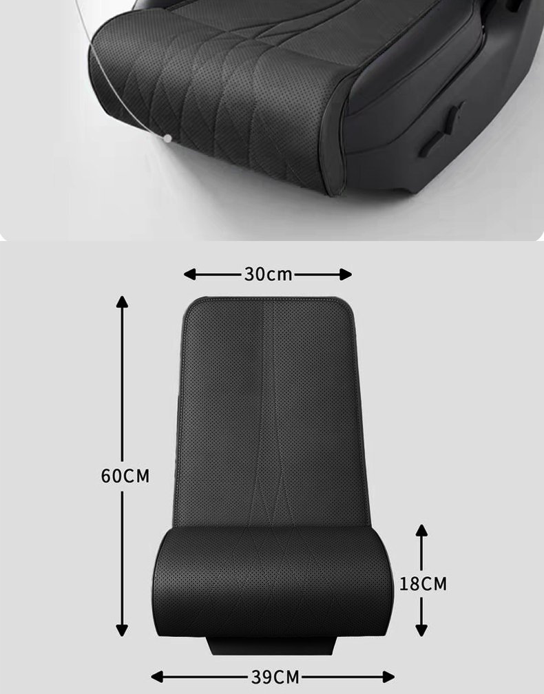 Extension de Siège de Voiture Support de Jambes en Cuir Design Ergonomique Antidérapant - وسادة تمديد مقعد السيارة لدعم الأرجل - الصورة 12