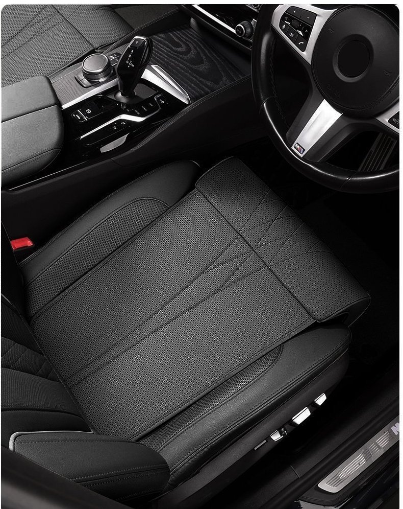 Extension de Siège de Voiture Support de Jambes en Cuir Design Ergonomique Antidérapant - وسادة تمديد مقعد السيارة لدعم الأرجل - الصورة 14