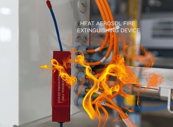 Extincteur Aérosol Automatique pour Armoires Électriques Activation Thermique 10G - جهاز إطفاء الحريق الهوائي الأوتوماتيكي للخزانات الكهربائية - الصورة 3