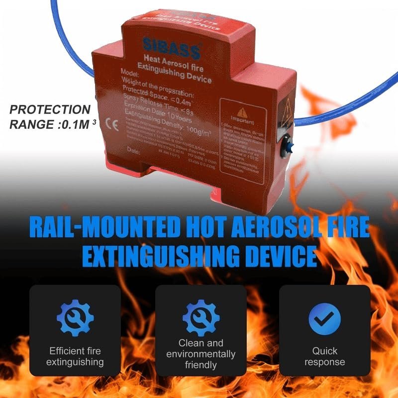 Extincteur Aérosol Automatique pour Armoires Électriques Activation Thermique 10G - جهاز إطفاء الحريق الهوائي الأوتوماتيكي للخزانات الكهربائية - الصورة 8