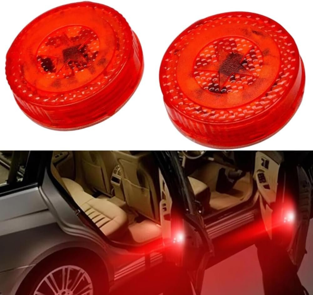 ⁦Feux d'Avertissement LED Sans Fil pour Portes de Voiture Capteur Magnétique 4Pcs - مصابيح تحذيرية لاسلكية لأبواب السيارة مضادة للتصادم⁩ - الصورة ⁦5⁩