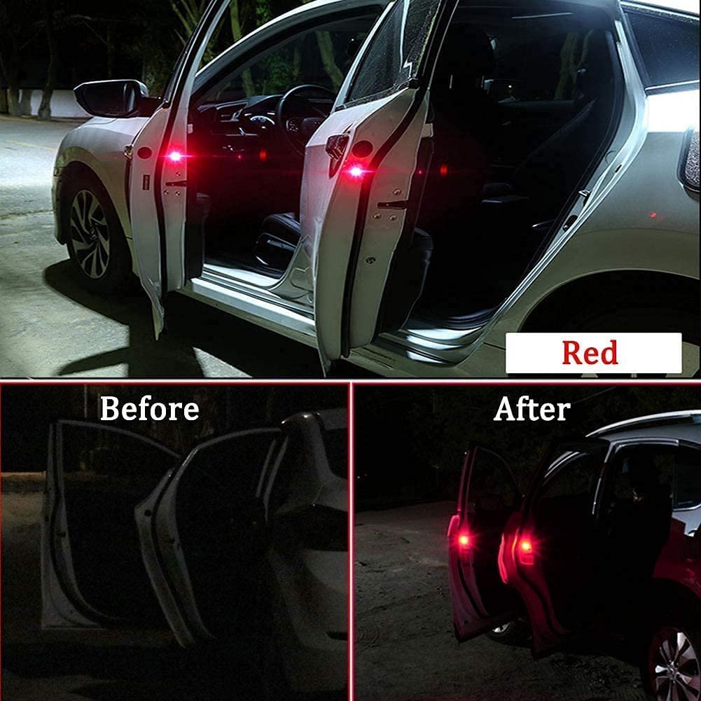 ⁦Feux d'Avertissement LED Sans Fil pour Portes de Voiture Capteur Magnétique 4Pcs - مصابيح تحذيرية لاسلكية لأبواب السيارة مضادة للتصادم⁩ - الصورة ⁦6⁩