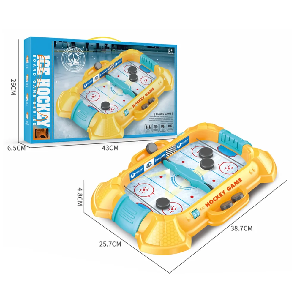 Jeu de Hockey Jeu de Table Compétitif avec Élastiques u0026 Compteur de Points - لعبة هوكي التفاعلية للأطفال والعائلة - الصورة 2