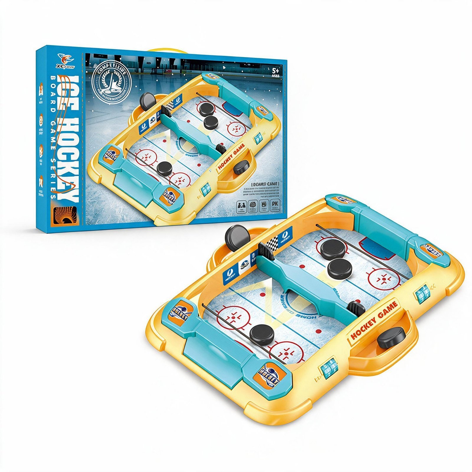 Jeu de Hockey Jeu de Table Compétitif avec Élastiques u0026 Compteur de Points - لعبة هوكي التفاعلية للأطفال والعائلة - الصورة 3