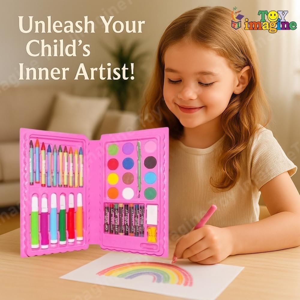 Kit d'Art Complet Peinture pour Enfants 42Pcs - علبة أدوات الرسم والتلوين الشاملة للأطفال مع حقيبة محمولة - الصورة 10