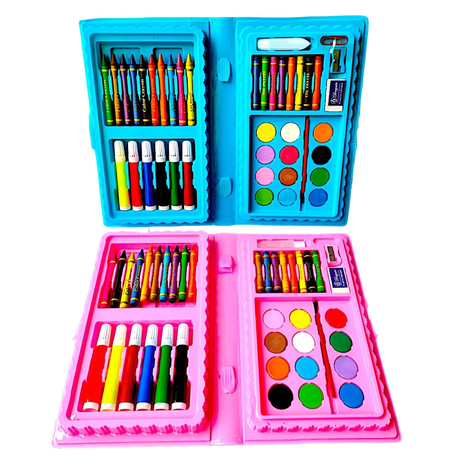 Kit d'Art Complet Peinture pour Enfants 42Pcs - علبة أدوات الرسم والتلوين الشاملة للأطفال مع حقيبة محمولة - الصورة 4