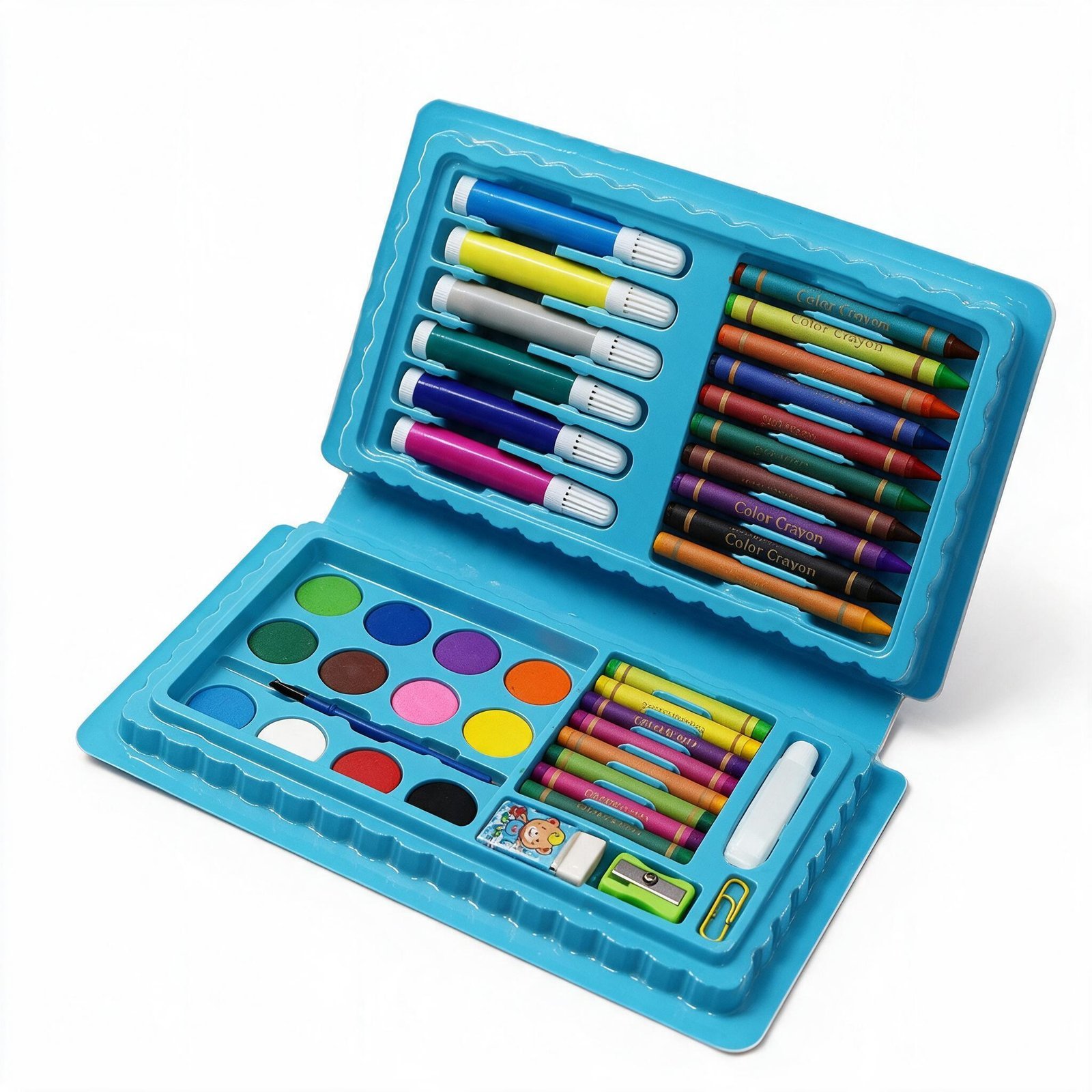 Kit d'Art Complet Peinture pour Enfants 42Pcs - علبة أدوات الرسم والتلوين الشاملة للأطفال مع حقيبة محمولة - الصورة 6