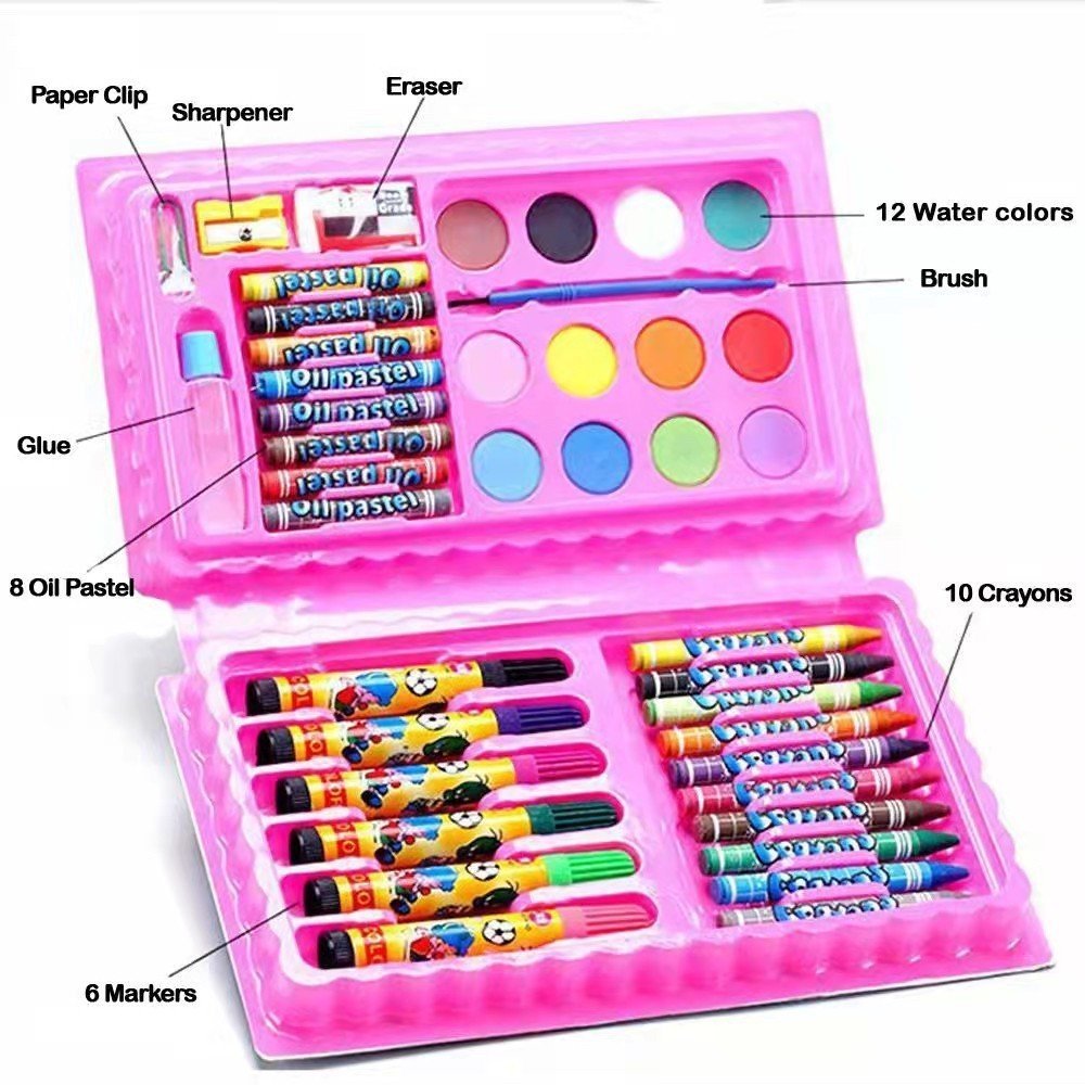 Kit d'Art Complet Peinture pour Enfants 42Pcs - علبة أدوات الرسم والتلوين الشاملة للأطفال مع حقيبة محمولة - الصورة 8