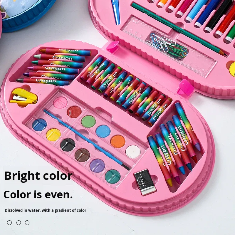 Kit d'Art Super Mega 75 Pièces pour Enfants avec Mallette de Rangement - علبة أدوات الرسم والتلوين الفاخرة للأطفال 75 قطعة مع حقيبة - الصورة 6