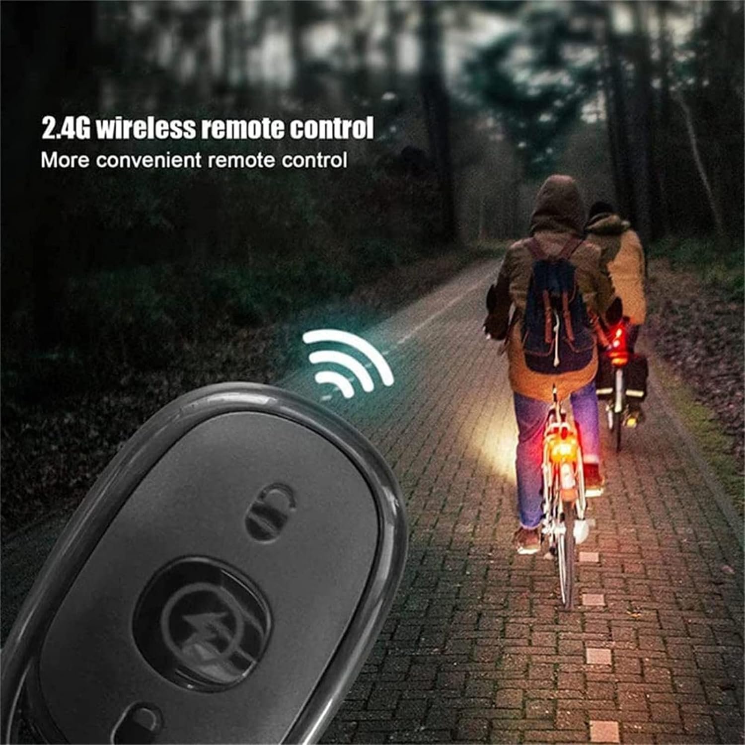 ⁦Mini Lumières LED Flash Anti-Collision avec Télécommande sans Fil 30 Modes 2Pcs - أضواء فلاش مع ريموت كنترول لاسلكي لسائقي الدراجات⁩ - الصورة ⁦8⁩