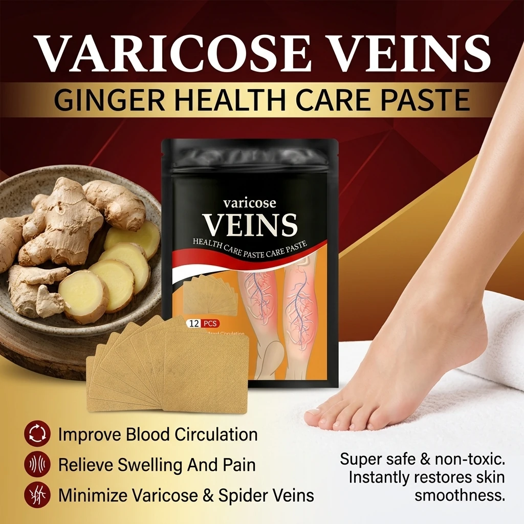 ⁦Patchs Herbales Anti-Varices Soulagement Douleur, Amélioration Circulation 12Pcs - لاصقات الأعشاب الطبيعية لعلاج الدوالي والدورة الدموية⁩ - الصورة ⁦12⁩
