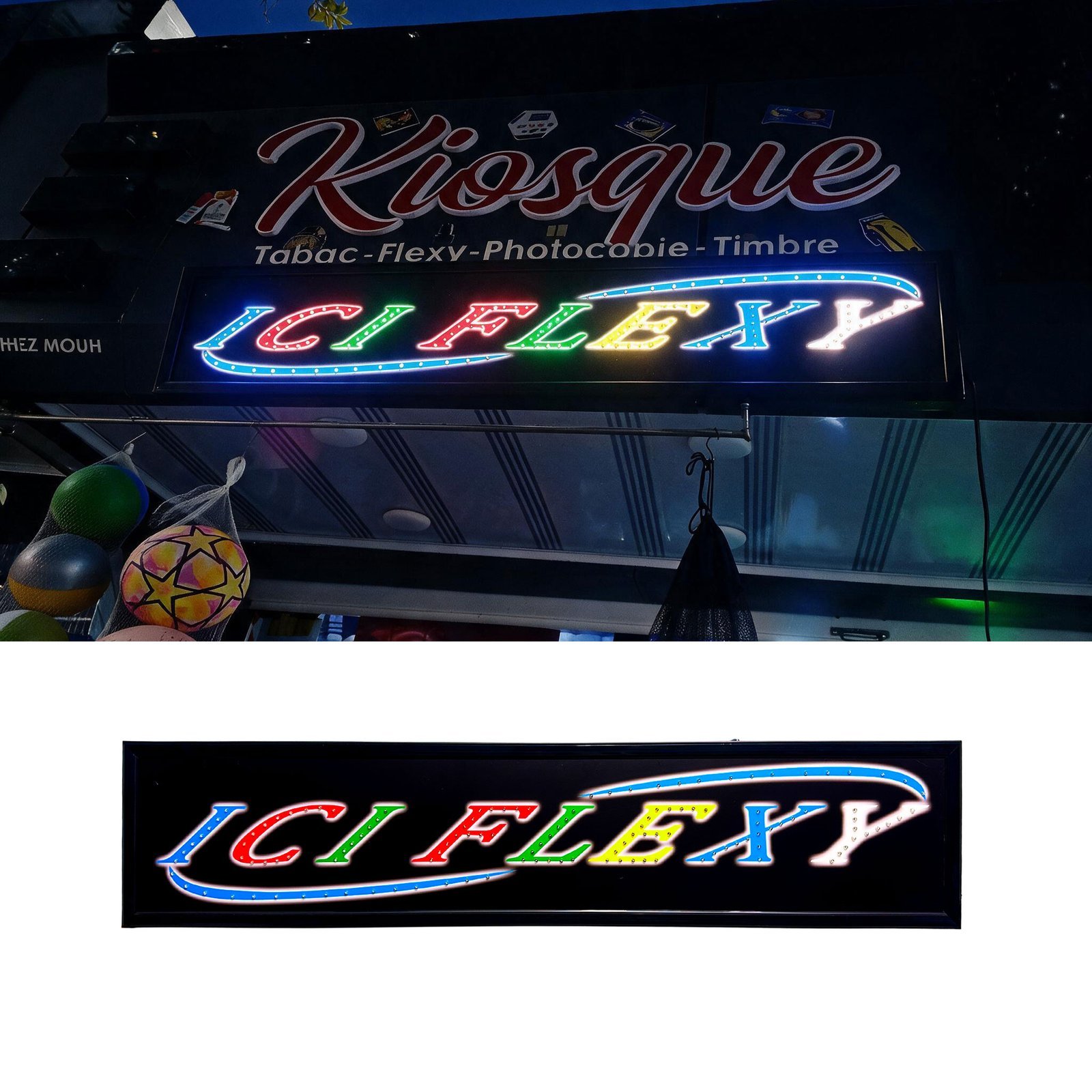 Plaque de Signalisation LED Multicolore Flexy Large V2- لوحة إشهارية ضوئية - الصورة 2