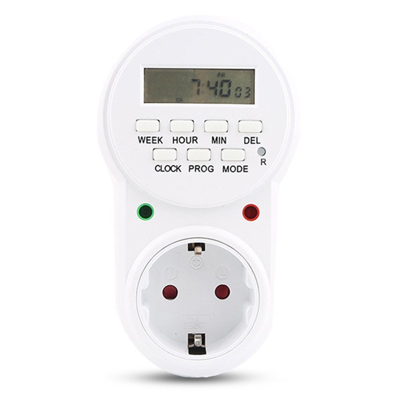 ⁦Prise Programmable Digitale pour Minuterie Électronique Écran LCD 16A 3680W - مقبس مؤقت رقمي ذكي للتحكم التلقائي بالأجهزة⁩ - الصورة ⁦5⁩