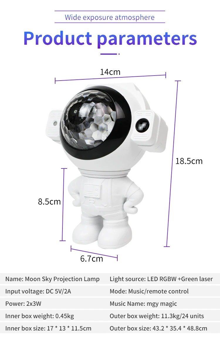 ⁦Projecteur d’astronome de ciel étoilé galaxie Bleutooth avec télécommande V2⁩ - الصورة ⁦13⁩