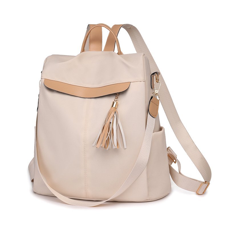 ⁦Sac à Dos Femme Élégant et Tendance Style Chic Couleur Beige SACKDS26BG - حقيبة ظهر نسائية عصرية بتصميم أنيق متعددة الاستخدامات⁩ - الصورة ⁦3⁩