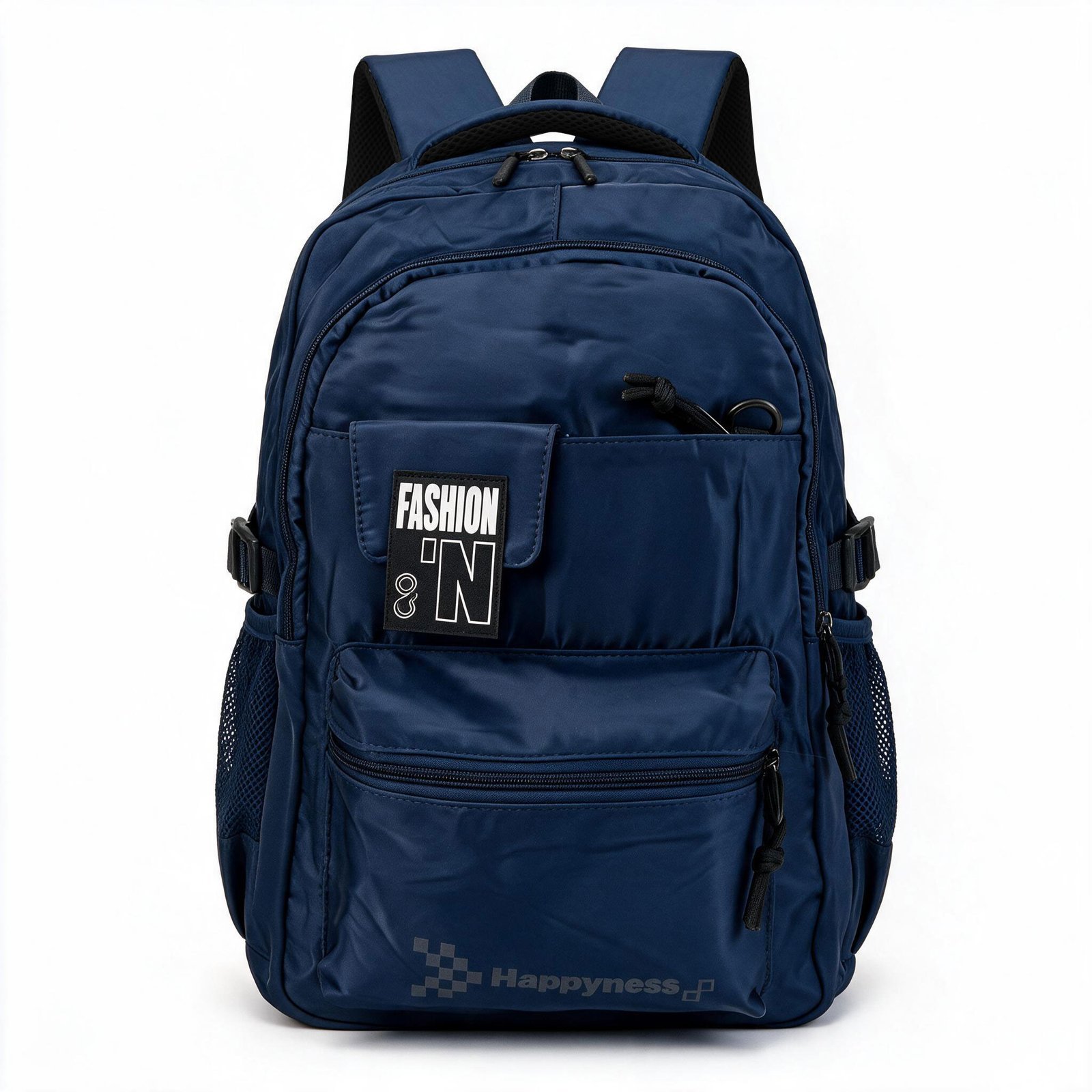 Sac à Dos Multi-Poches et Grand Volume Tissu Résistant Imperméable Style Trendy Bleu SACHM05BL - حقيبة ظهر عصرية متعددة الجيوب - الصورة 2