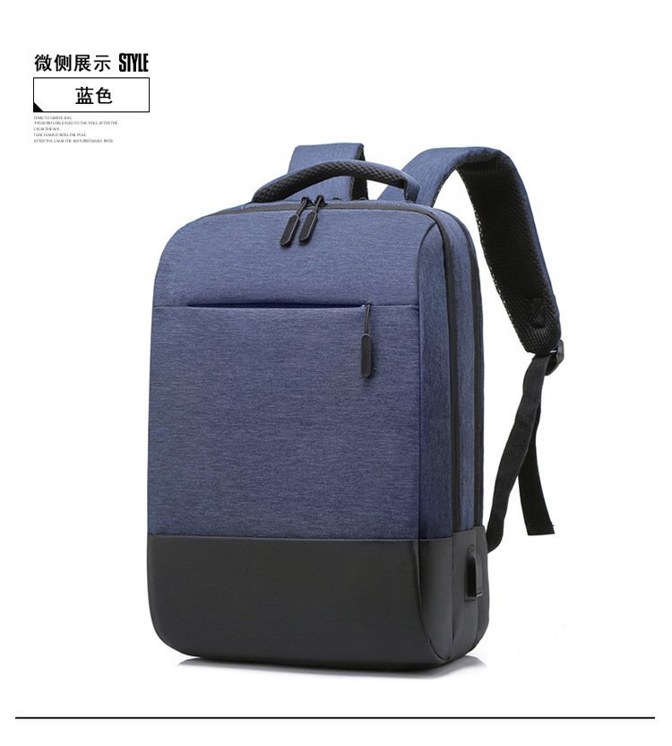 Sac à Dos Ordinateur Portable Multifonctionnel avec Port de Charge USB Grand Volume SACHM07BL - حقيبة ظهر متعددة الاستخدامات للكمبيوتر المحمول والعمل مع منفذ شحن - الصورة 3