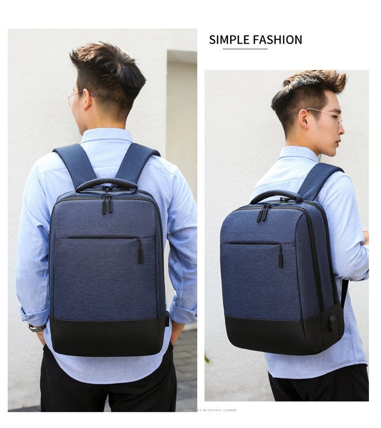 Sac à Dos Ordinateur Portable Multifonctionnel avec Port de Charge USB Grand Volume SACHM07BL - حقيبة ظهر متعددة الاستخدامات للكمبيوتر المحمول والعمل مع منفذ شحن - الصورة 6