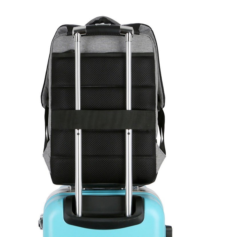 ⁦Sac à Dos Ordinateur Portable Multifonctionnel avec Port de Charge USB Grand Volume SACHM07GR - حقيبة ظهر متعددة الاستخدامات للكمبيوتر المحمول والعمل مع منفذ شحن⁩ - الصورة ⁦6⁩
