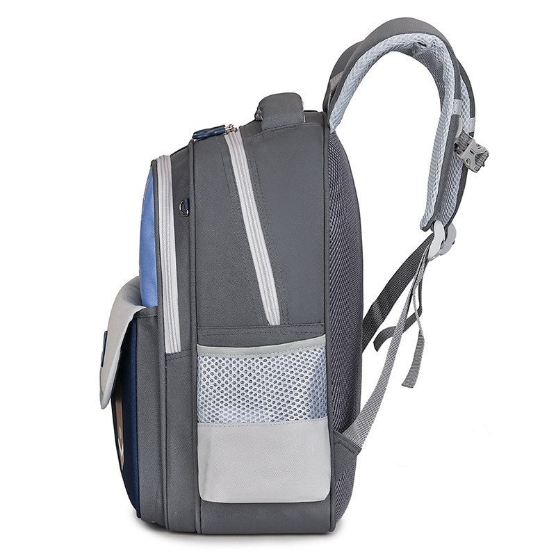 Sac à Dos Scolaire Enfant Motif Ours Cute Bear Design Ergonomique Bleu Ciel SACKDS28BC - حقيبة ظهر مدرسية للأطفال بتصميم الدب اللطيف - الصورة 7