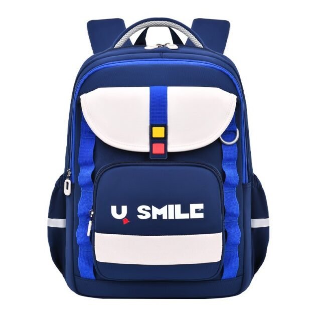 Sac à Dos Scolaire pour Enfnats U-Smile Bleu et Blanc SACKDS09BB - حقيبة مدرسية للأطفال
