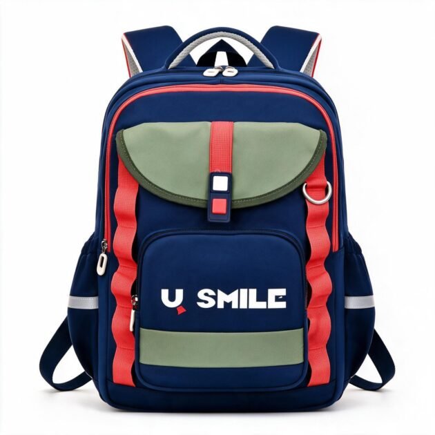 Sac à Dos Scolaire pour Enfnats U-Smile Bleu et Vert SACKDS09BV - حقيبة مدرسية للأطفال