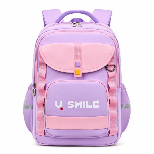 Sac à Dos Scolaire pour Enfnats U-Smile Mauve SACKDS09MV - حقيبة مدرسية للأطفال