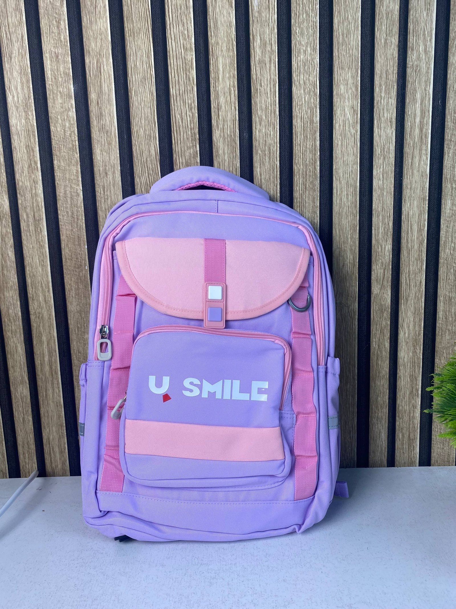 Sac à Dos Scolaire pour Enfnats U-Smile Mauve SACKDS09MV - حقيبة مدرسية للأطفال - الصورة 2