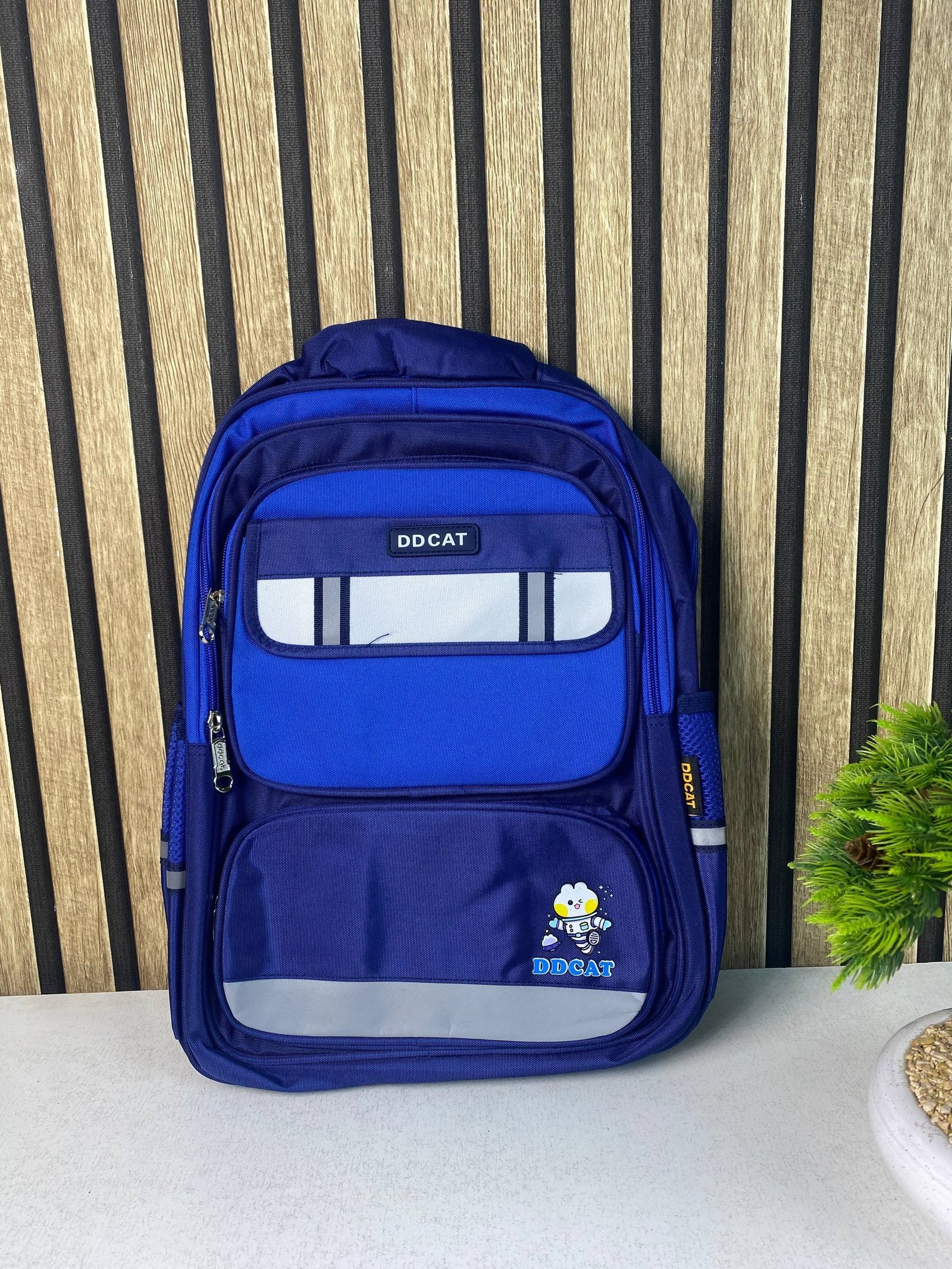 ⁦Sac à Dos Scolaire Style Kawaii Grand Volume Tissu Imperméable Bleu SACKDS07B - حقيبة مدرسية بتصميم كاوايي⁩ - الصورة ⁦2⁩