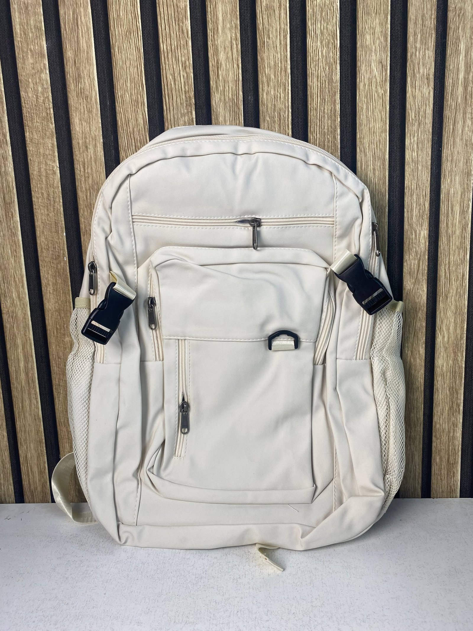 ⁦Sacs à dos Scolaire Style Décontracté Beige SACKDS05BG - حقيبة ظهر مدرسية⁩ - الصورة ⁦2⁩