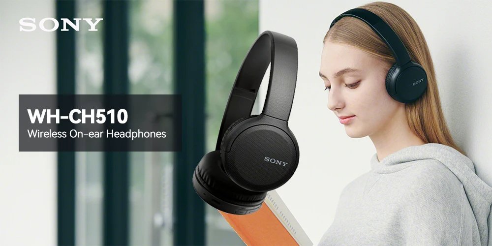 Sony Casque Bluetooth Original sans fil assistant vocal intégré, charge rapide, autonomie jusqu'à 35 heures WH-CH510 - الصورة 2