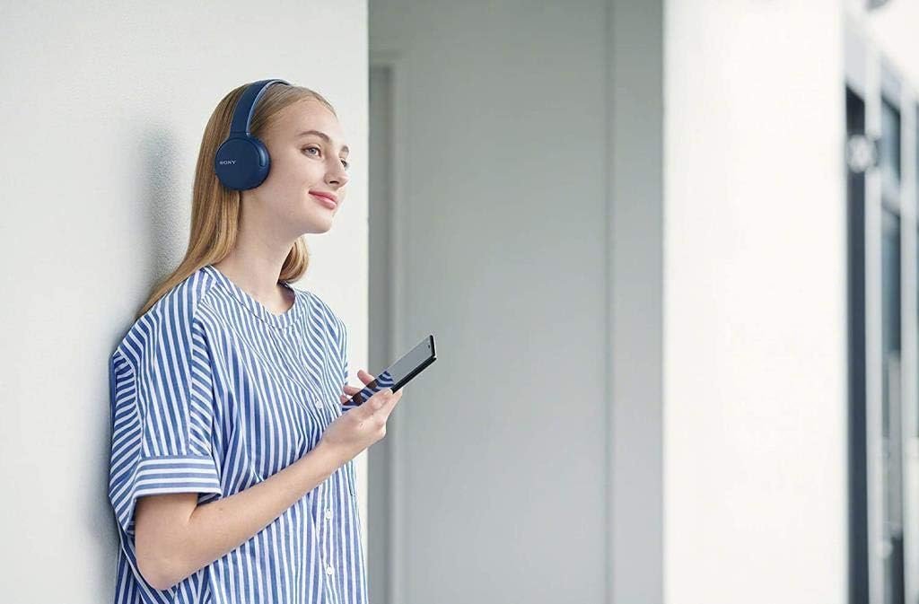 Sony Casque Bluetooth Original sans fil assistant vocal intégré, charge rapide, autonomie jusqu'à 35 heures WH-CH510 - الصورة 3