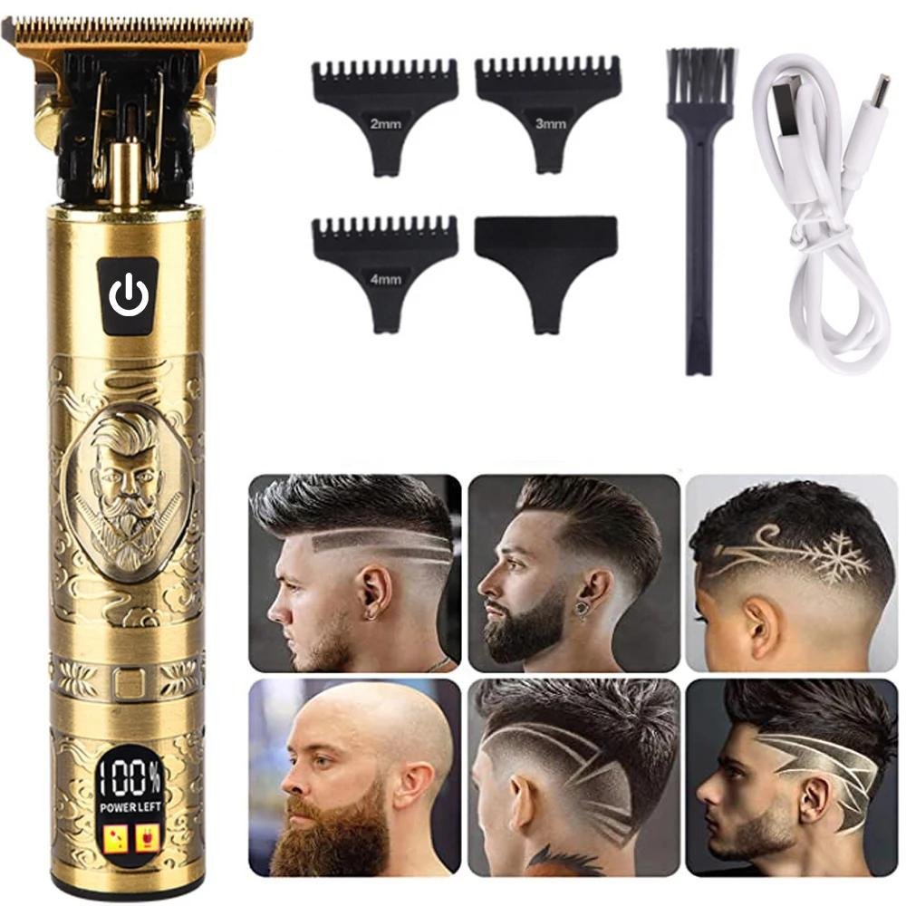 Tondeuse à cheveux professionnelle Zéro absolu , Dégradé , Low fade , Style vintage avec affichage LCD - الصورة 3