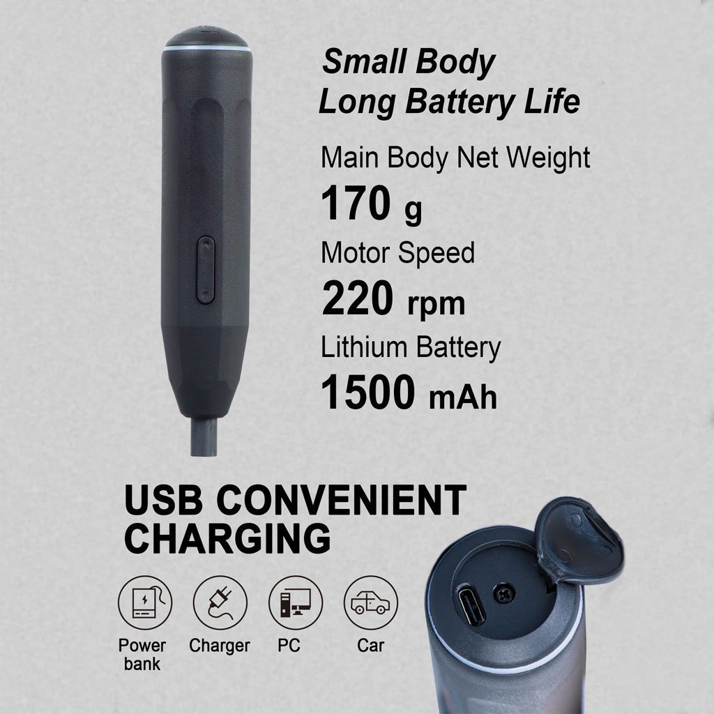 ⁦Tournevis Électrique Sans Fil Biyoti 39 en 1 Batterie Lithium 1200mAh – مفك براغي كهربائي⁩ - الصورة ⁦3⁩